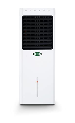 Be Cool BC9ACHL2001F 4 in 1 Luftkühler: Heizfunktion, Luftreinigung, Luftbefeuchter, Ionisator, Klimagerät ohne Abluftschlauch, mit Wasserkühlung, mobil, 9,3 l Wassertank, Fernbedienung, Weiß