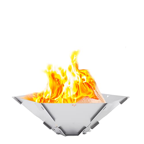 FENNEK Hexagon. Mobile, demontierbare und steckbare Feuerschale aus Edelstahl.