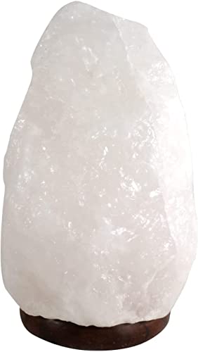 Halit Salzkristall Lampe weiße Salzlampe aus der Salt Range Pakistan 7-9 kg