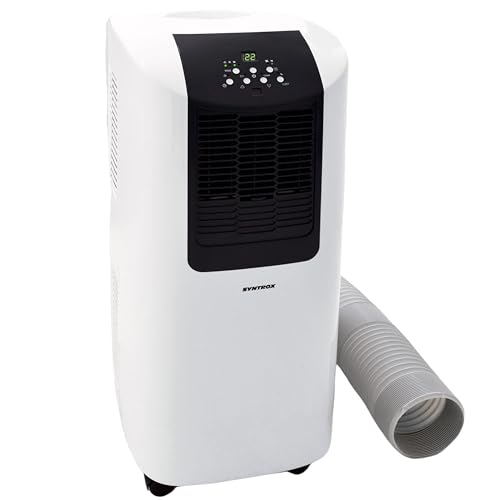Syntrox Germany 7000 BTU Mobile Klimaanlage Cooly | Mobiles Klimagerät | Luftentfeuchter, inklusive Fernbedienung, Klimatisierung, LED-Anzeige, kompakt, leistungsstark