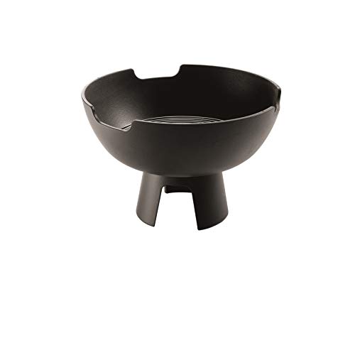 Morsø Ignis Feuerstelle – kleine Feuerschale aus solidem Gusseisen für Garten, Terrasse, Camping und Outdoor-Bereich, im cleanen Design, Schwarz