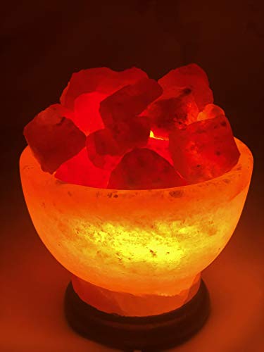 Salz Feuerschale Steinsalz -Salzkorb lampe Kristallsalz aus dem Vorgebirge des Himalaya* Direkt anbieter von Pakistan ink Birne und Klemmenfassung
