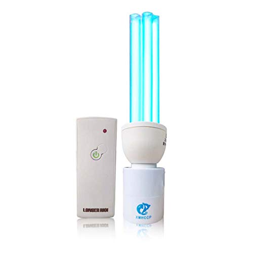 ZXW Keimtötende Lampe für ultraviolettes Ozon, Desodorierungs-Desinfektionslampe für Mobile Milben für den Haushalt | Sterilisationsrate der UV-Lampe im Kindergarten 99,9%