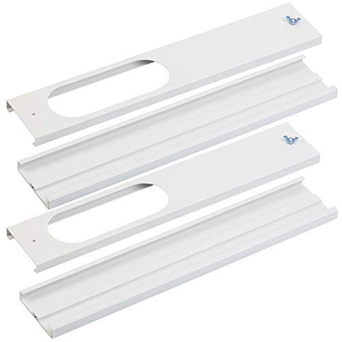 Sichler Exclusive Fensterblende Klimagerät: 2er-Set Rollladen-Fensterblende für Klimaanlagen, z.B. ACS-120.out (Rolladeneinsatz für Klimaanlage)