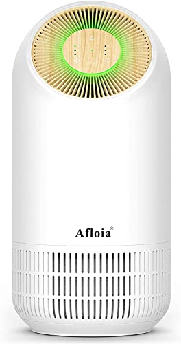 Luftreiniger Afloia Fillo H13 HEPA Air Purifier, CARD 100m³ / h, entfernen 99,97% Rauch Staub Pollen, 4 Geschwindigkeiten, 3-Stufen-Filtration, 24dB, 3-Timing, LED Nachtlicht für Allergiker, Raucher