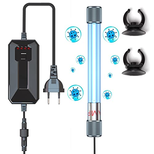 Bonlux 13W UV-Sterilisator für Aquarium Saubere Lampe mit Timer, Aquarium-Tötungsmaschine, Wasserdicht UV-Licht für Teich, Schwimmbad