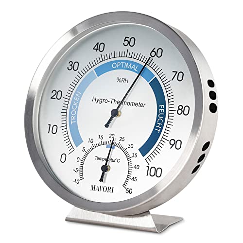 3Stück Thermometer Hygrometer Innen Analog Luftfeuchtigkeit Raumklima Temperatur 