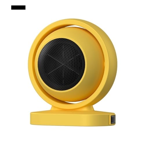 Mini-Desktop-Heizung – energieeffizienter elektrischer Kamin for Zuhause, kleiner tragbarer Heizlüfter (Color : Yellow, Size : A)