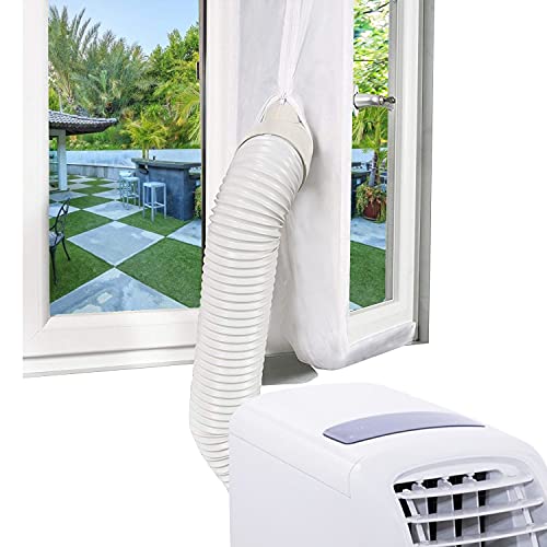 EXTSUD weiße Fensterabdichtung für Mobile Klimaanlage, 2021 Version Klimageräte, Abluft- und Wäschetrockner AirLock zum Anbringen an Fenster, Dachfenster, Flügelfenster, 3 Meter