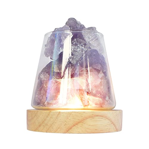 ZQJKL Salzkristalllampe Himalaya Salzlampe Himalaya USB Salzkristall Lampe Salzlampe aus der Salt Range Pakistan Atmosphäre Lampe für Dekoration,Purple