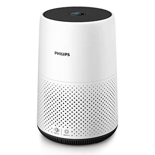 Philips Series 800 Luftreiniger – entfernt Pollen, Staub, Viren und Allergene* in Räumen mit bis zu 49 m², 3 Geschwindigkeitsstufen, Sleep-Modus (AC0820/10)