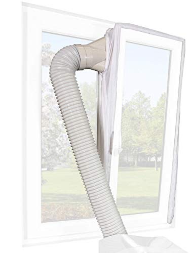 Sichler Haushaltsgeräte Fensterabdichtung Klima: Abluft Fensterabdichtung für mobile Klimageräte, Hot Air Stop (Klimageräte Zubehör)