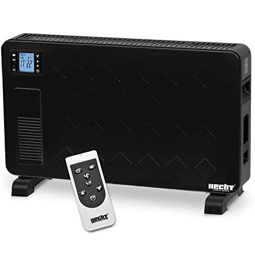 HECHT Elektroheizung (Brandneue Version) - Heizgerät für eine schnelle und wohlfühlende Wärme – Stromsparend - Mit 3 Leistungsstufen, Fernbedienung und Thermostat - Heizung Elektro…