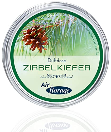 Florage Raumduft ZIRBELKIEFER Duftdose Duftöl Duftgel Aroma Lufterfrischer - Schonende Alternative zu Duftkerzen und Diffusoren