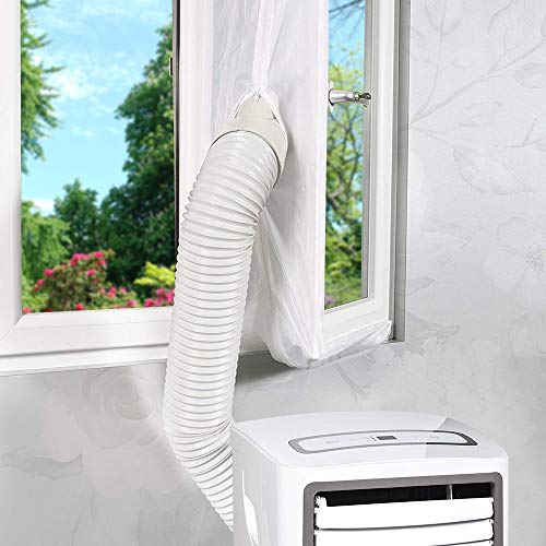 Fensterabdichtung für mobile Klimageräte Klimaanlagen Wäschetrockner und Ablufttrockner,AirLock zum Anbringen an Fenster, Dachfenster Flügelfenster keine Bohrlöcher erforderlich